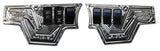 2pc XP 1000 6 Switch Dash Panel w/switches Silver