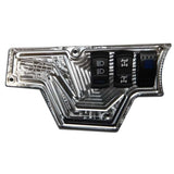 2pc XP 1000 6 Switch Dash Panel w/switches Silver
