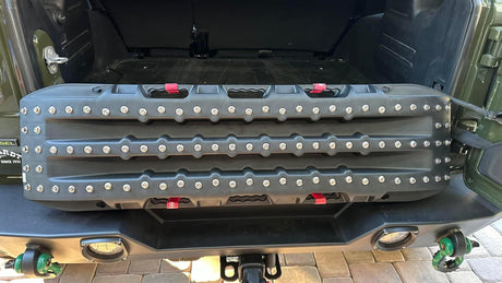 Photo of Ultimate Traction recovery board with steel plugs and storage bag by MOJAB OFFROAD - Premium Recovery board for UTVs / Side by Sides