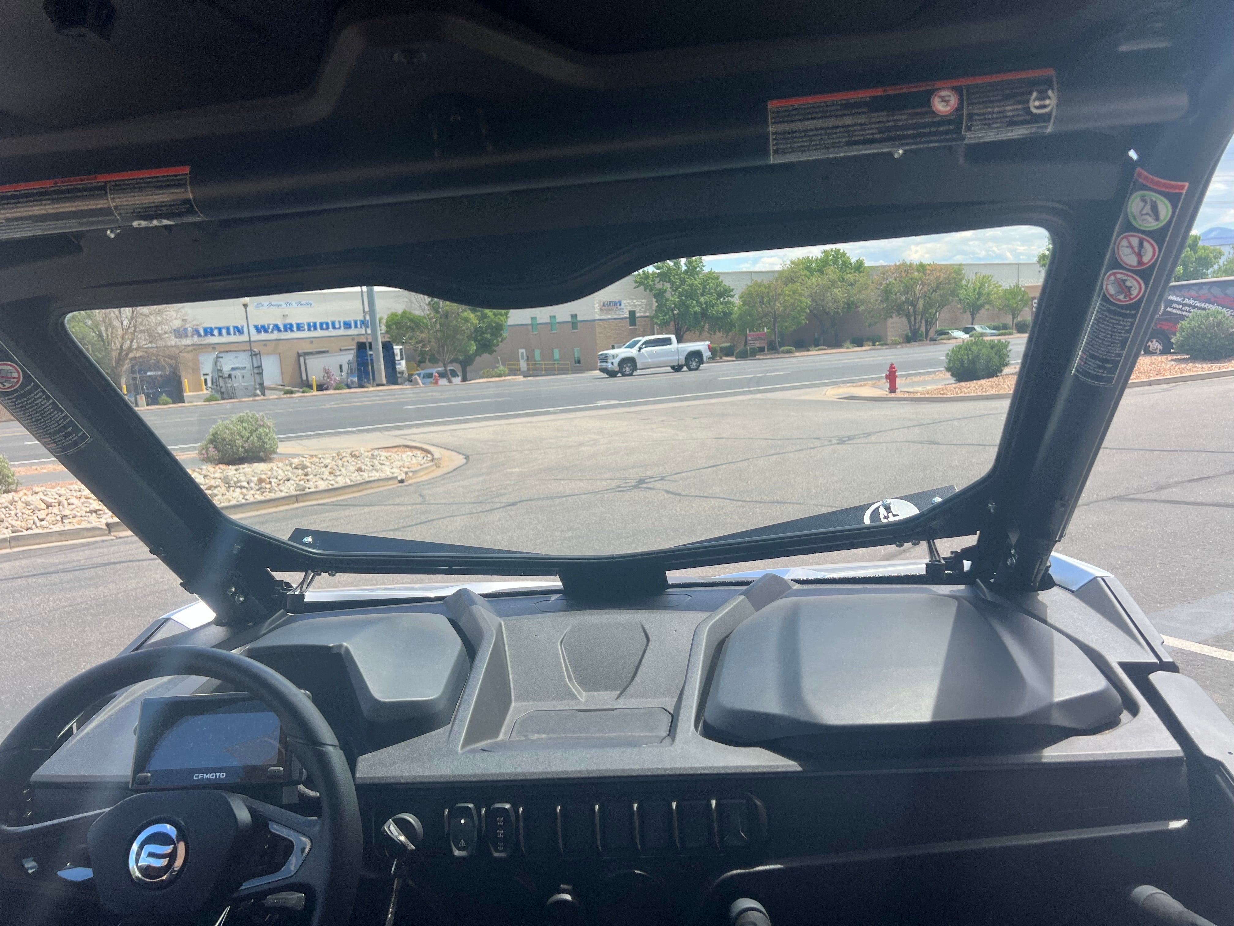 Photo of CF MOTO Z FORCE 950 SPORT FRONT WINDSHIELD 2023+ by Dirt Warrior Accessories - Premium Windshields for UTVs / Side by Sides