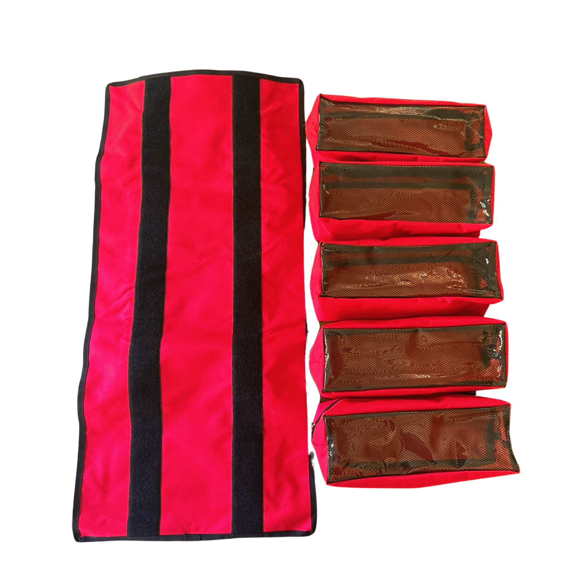 Photo of Large Canvas Tool organizer bag with 5 removeable pouches by MOJAB OFFROAD - Premium Bag for UTVs / Side by Sides