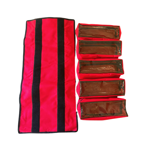 Photo of Large Canvas Tool organizer bag with 5 removeable pouches by MOJAB OFFROAD - Premium Bag for UTVs / Side by Sides