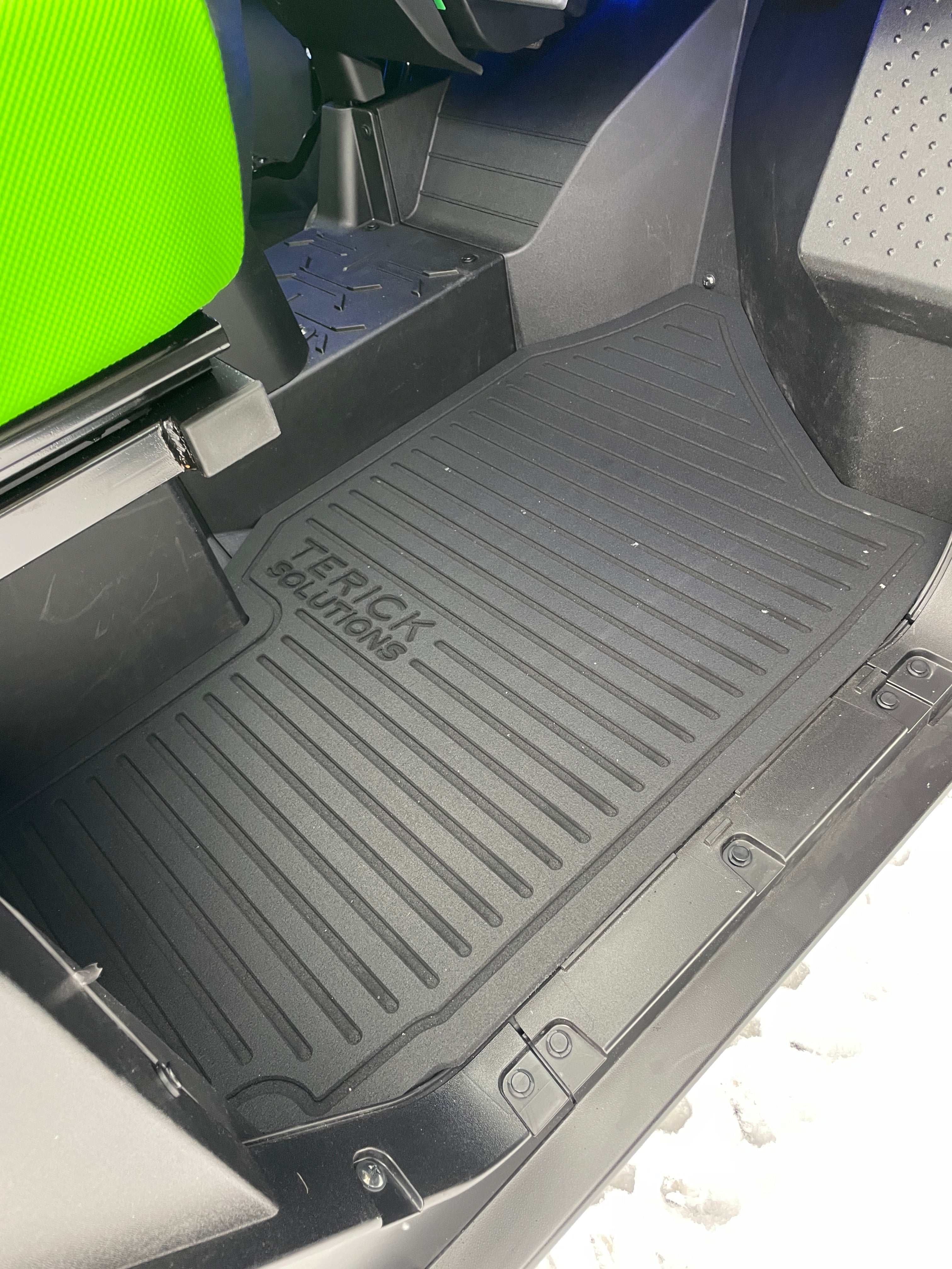 Photo of Kawasaki Ridge 2 Door Rubber Floor Mats (ALL MODELS) by Terick Solutions - Premium UTV Rubber floor mats for UTVs / Side by Sides