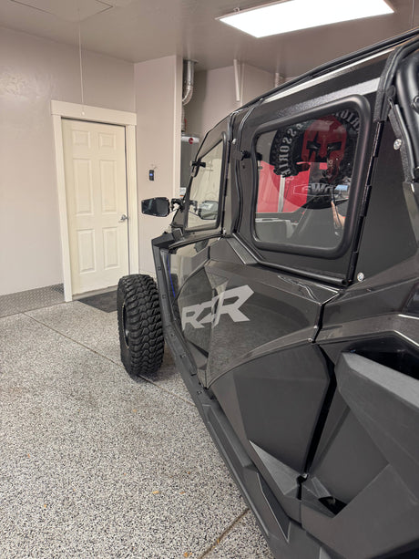 Photo of POLARIS RZR PRO XP / TURBO R 4-SEAT Cab Enclosure 2020-24 "THE VAULT" Upper Side Doors & Panels (Patent Pending) by Dirt Warrior Accessories - Premium VAULT for UTVs / Side by Sides