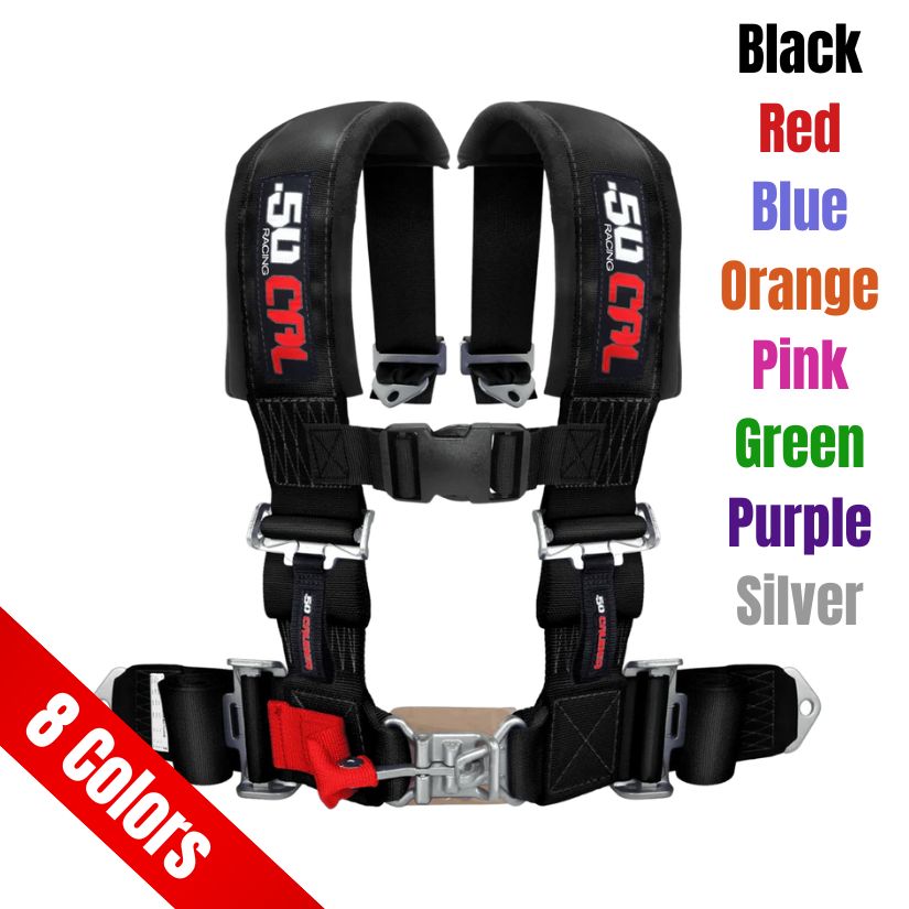 Photo of 3" 4 Point Harness Seat Belt by 50 Caliber Racing - Premium Harnesses for UTVs / Side by Sides
