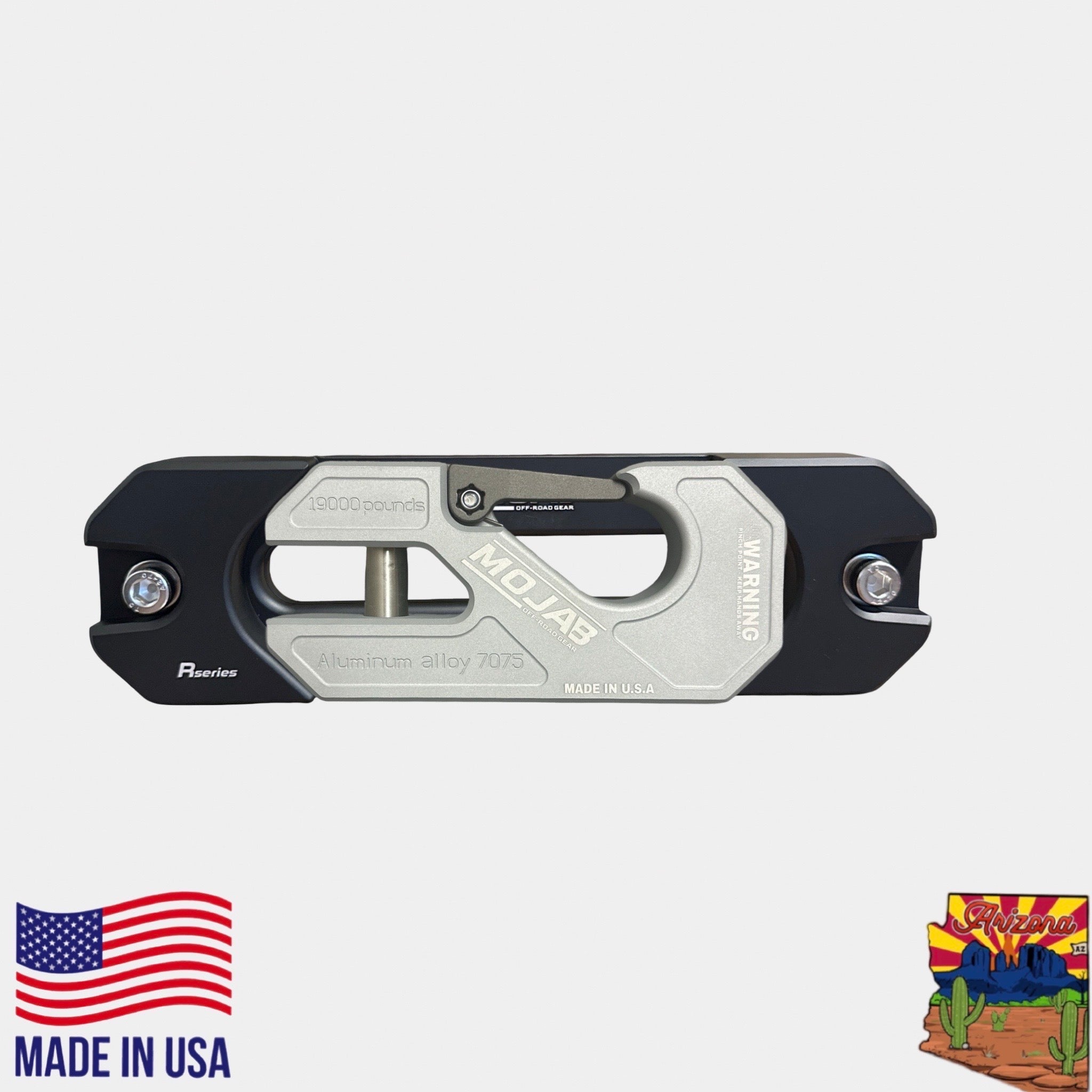 Photo of Aluminum Recessed Winch Shackle with Fairlead Kit, closed latch (LIFE TIME WARRANTY*) by MOJAB OFFROAD - Premium Winches & Winch Mounts for UTVs / Side by Sides