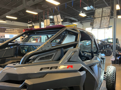 Photo of POLARIS RZR PRO R REAR WINDSHIELD 2022-24 by Dirt Warrior Accessories - Premium WINDSHIELD for UTVs / Side by Sides