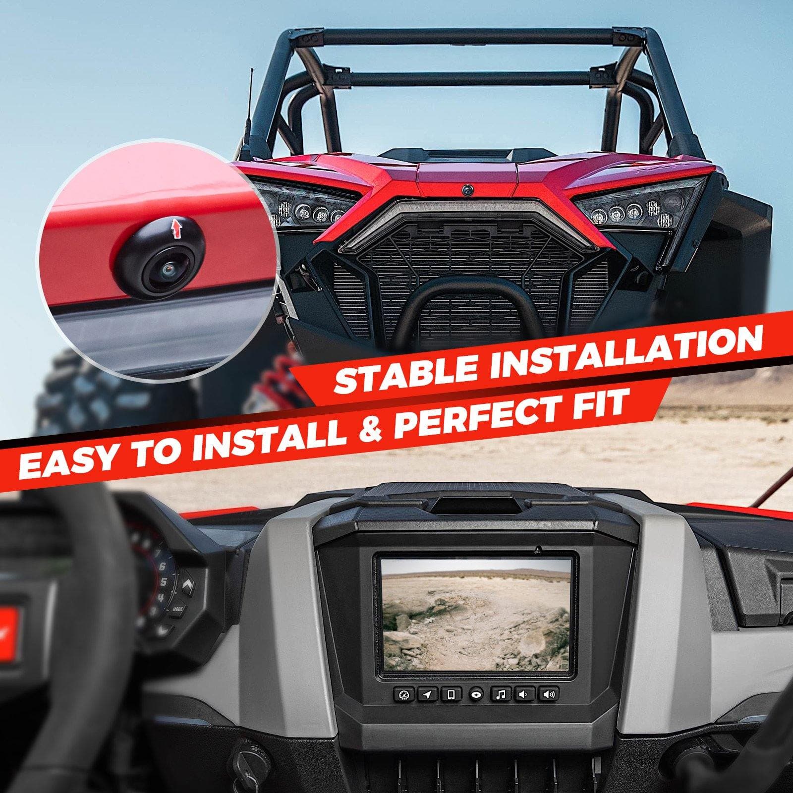 Photo of Kemimoto Front Camera For Polaris RZR PRO XP XP 4 Turbo 1000 900 PRO R by Kemimoto - Premium for UTVs / Side by Sides