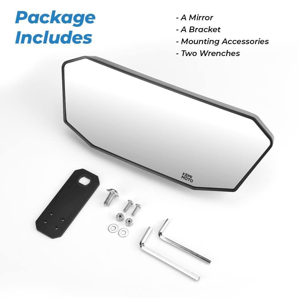 Photo of Upgraded Rear View Mirror for Polaris Ranger 500/570/900/1000 Crew XP by Kemimoto - Premium for UTVs / Side by Sides