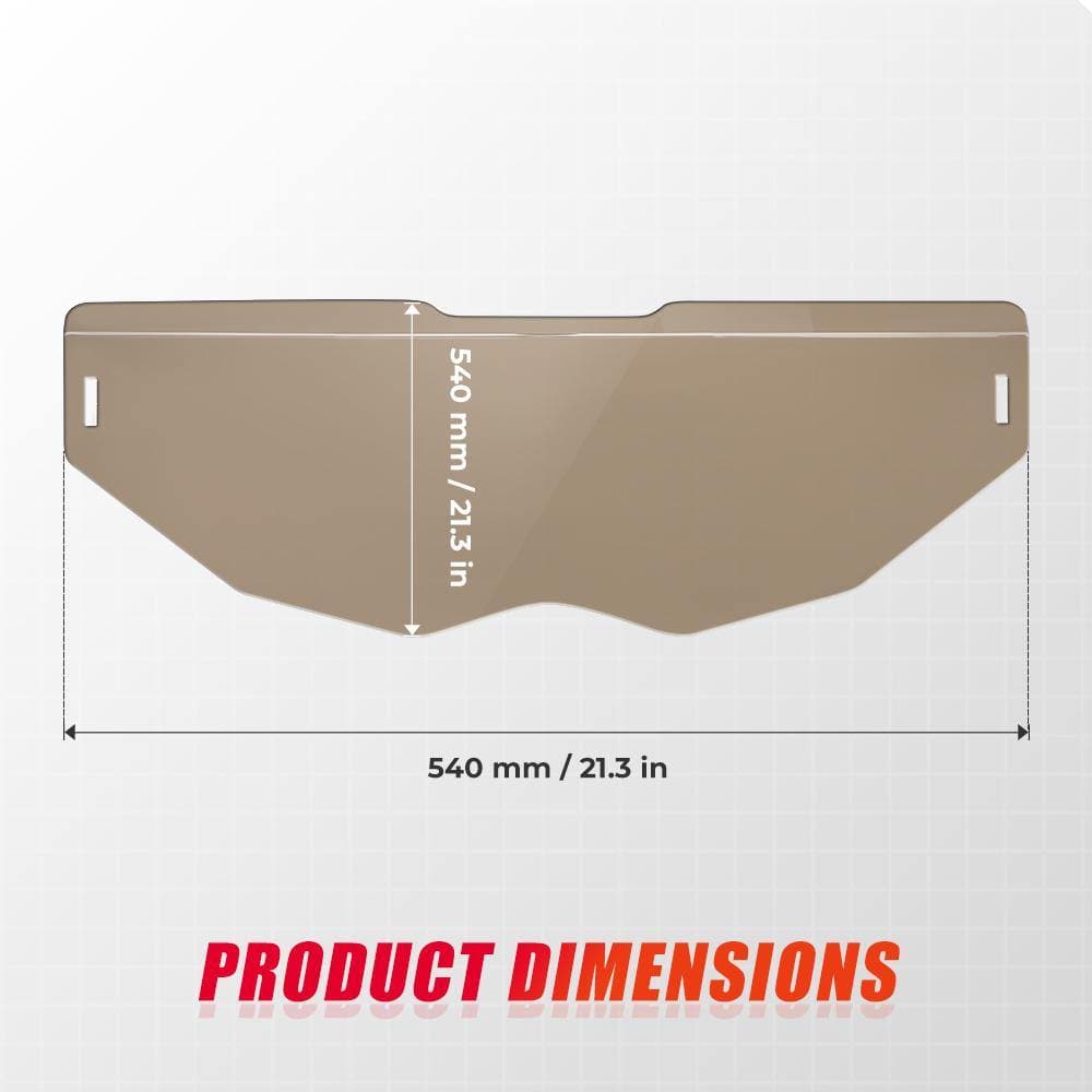 Photo of Tinted Half Windshield For Can-Am Maverick X3 by Kemimoto - Premium for UTVs / Side by Sides