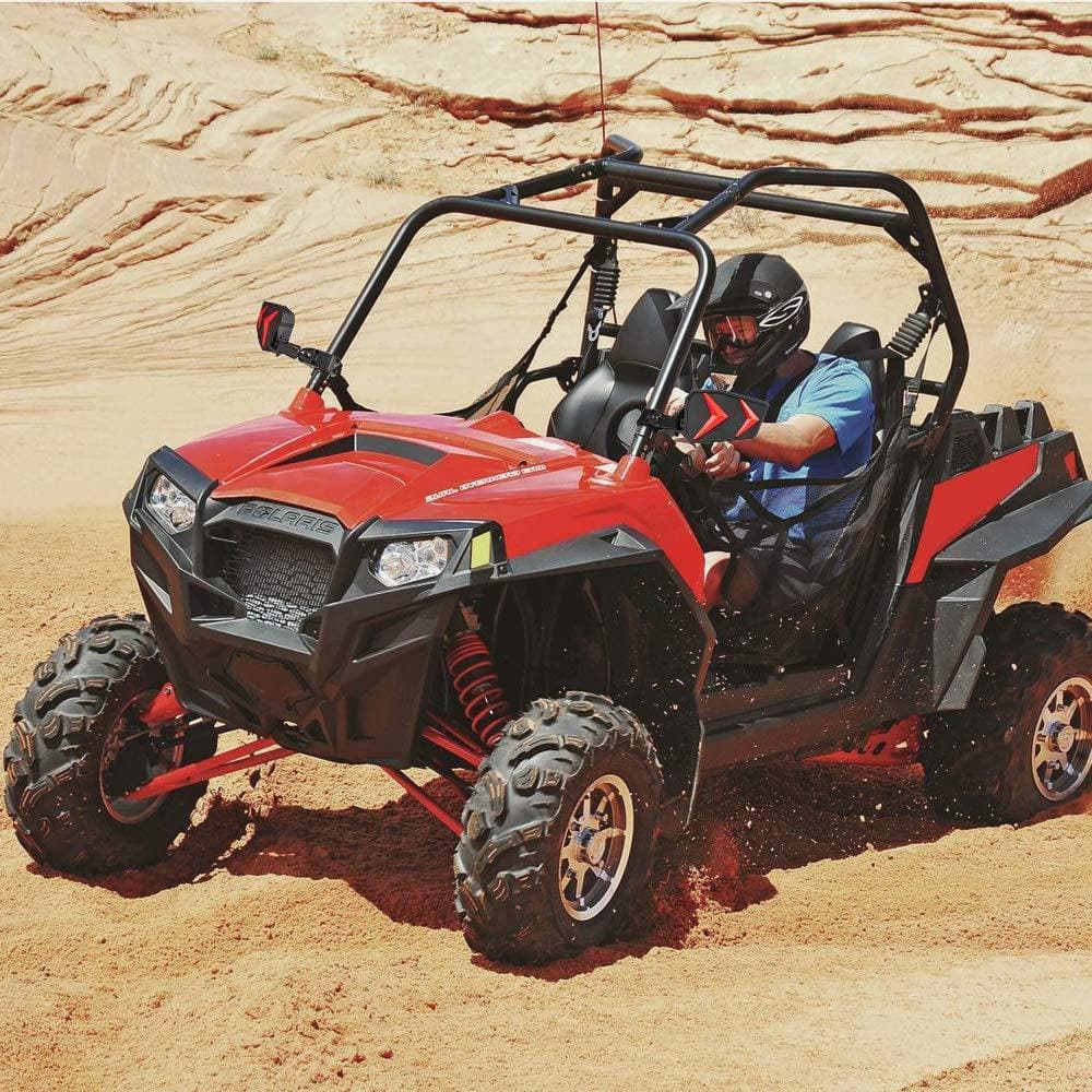 Photo of UTV Side View Mirrors for 1.75- 2" Roll Bar Fit Polaris Ranger by Kemimoto - Premium for UTVs / Side by Sides