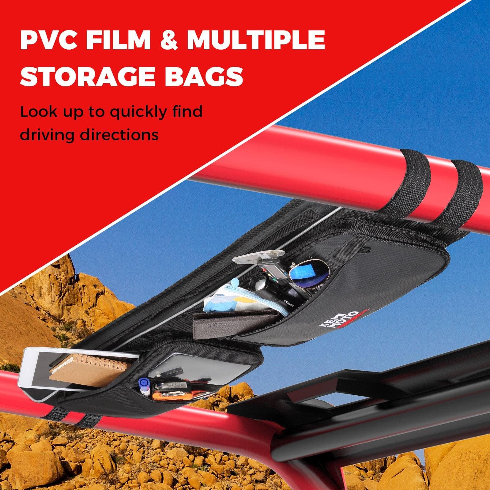 Photo of Roof Overhead Storage Bag for Polaris RZR XP 1000 / S 1000 by Kemimoto - Premium for UTVs / Side by Sides