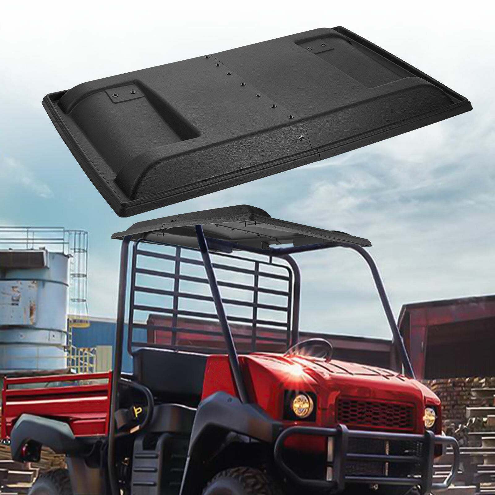 Photo of Hard Roof Top for Kawasaki Mule 2010 2510 3010 4010 by Kemimoto - Premium for UTVs / Side by Sides