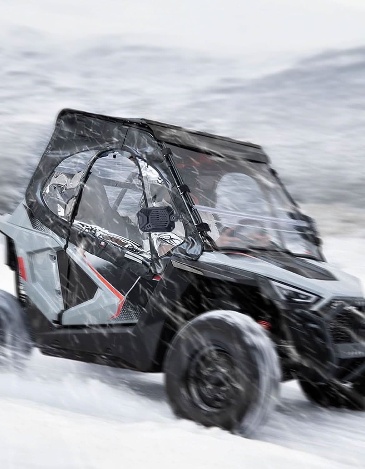 Photo of UTV Cab Enclosure Upper Doors for 2022-2025 Polaris RZR 200 by Kemimoto - Premium for UTVs / Side by Sides