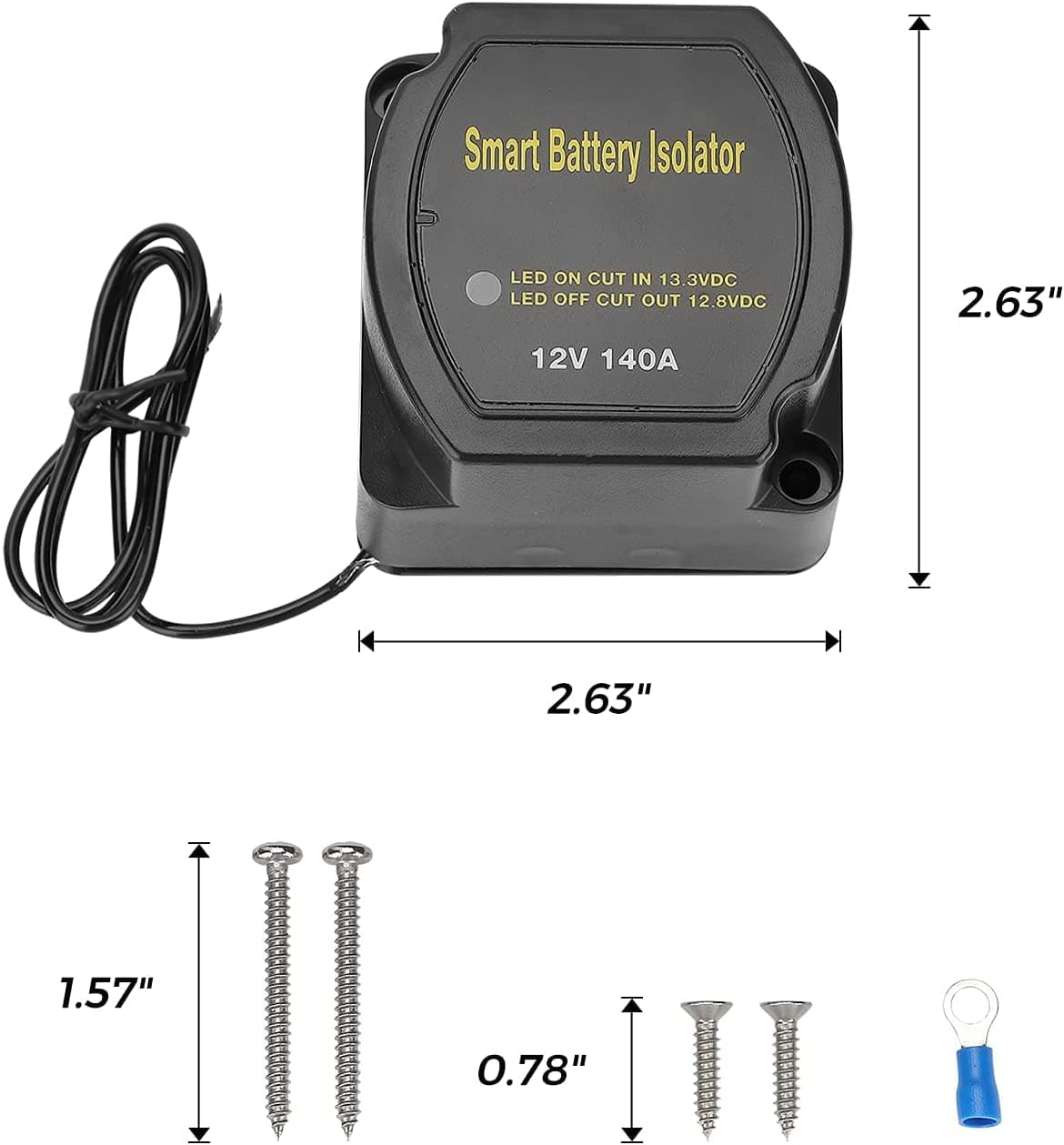 Photo of UTV ATV Dual Battery Isolator Kit 12V 140AMP by Kemimoto - Premium for UTVs / Side by Sides