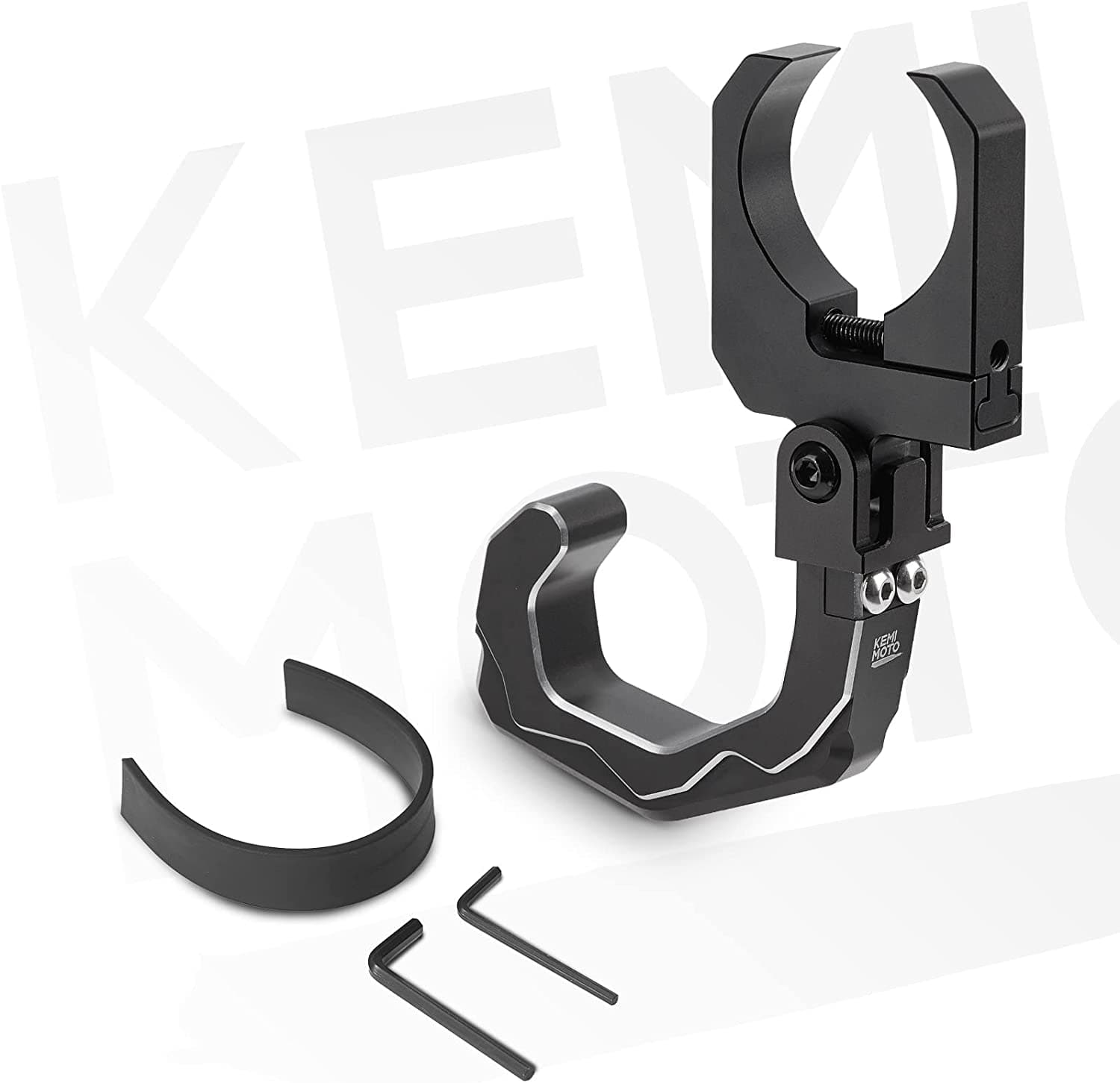 Photo of UTV Roll Cage Helmet Hook fit 1.6"-2" Roll Bar for Polaris, Can-Am, Kawasaki by Kemimoto - Premium for UTVs / Side by Sides