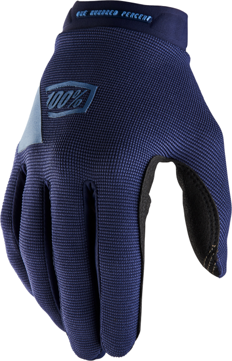 100% Ridecamp Women's Riding Gloves - Navy/Slate, XL