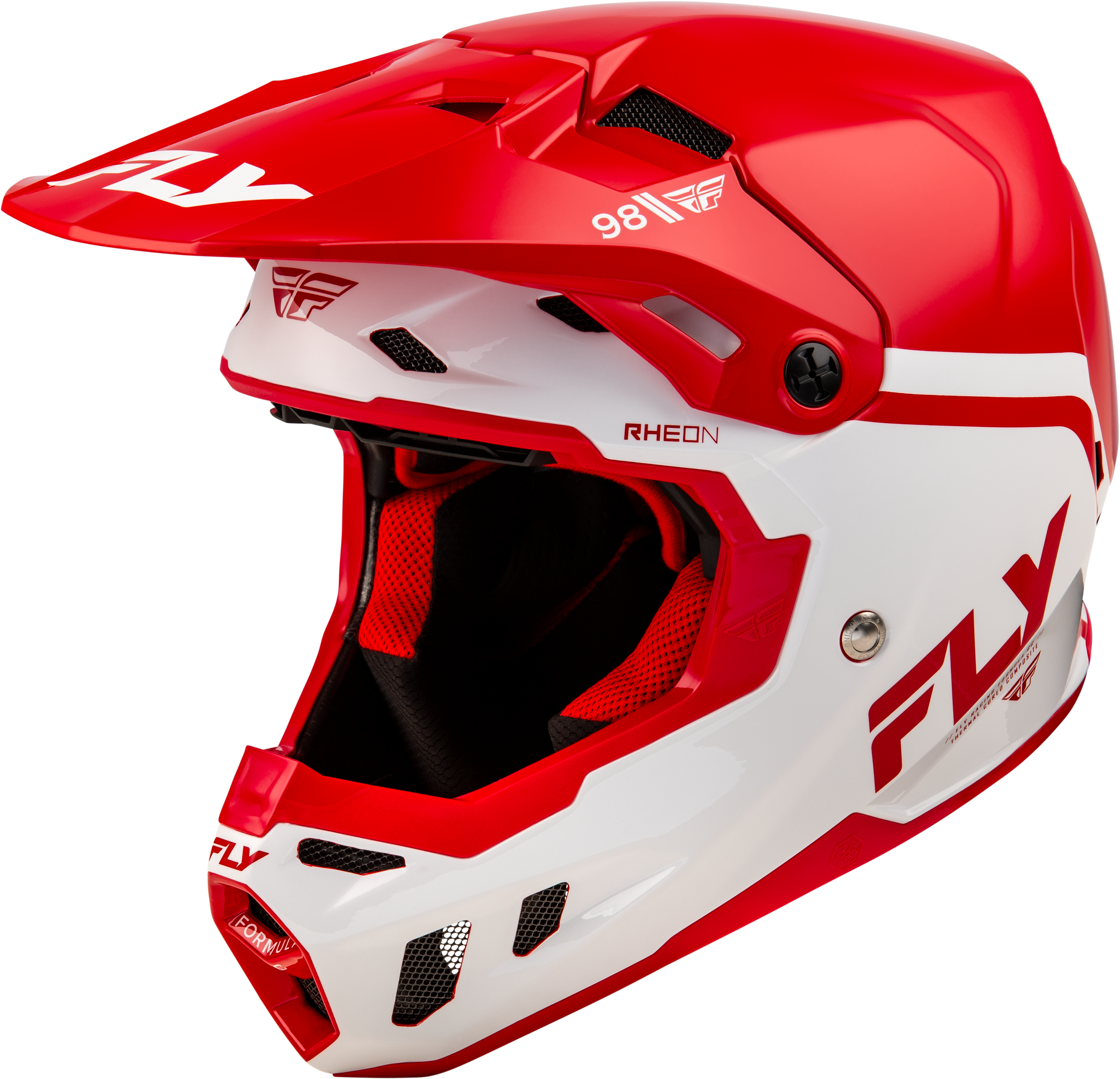 Photo of FORMULA CC OBJECTIVE HELMET RED/WHITE XS by FLY RACING - Premium Helmets for UTVs / Side by Sides