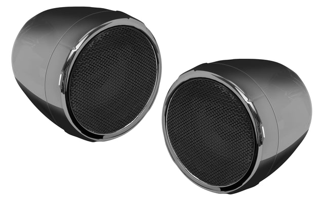 Photo of BOSS AUDIO 2 SPEAKER BT AMPLIFIED KIT 3" SPEAKERS BLACK CHROME by BOSS AUDIO - Premium Audio/Visual/Communication for UTVs / Side by Sides