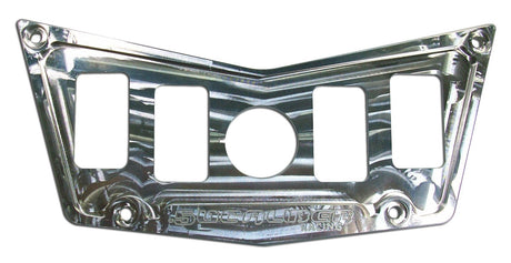 50 Caliber Racing 4-Switch Billet Aluminum Dash Panel for Polaris RZR