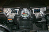 2pc XP 1000 6 Switch Dash Panel w/switches Silver