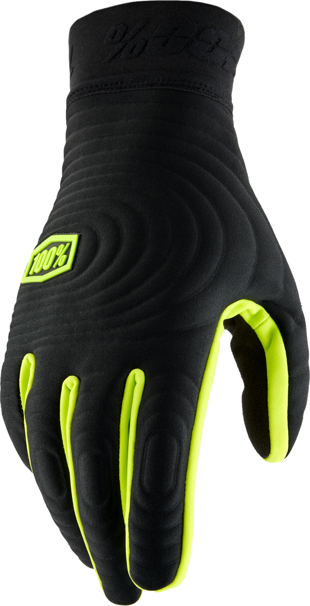 Photo of BRISKER XTREME GLOVES BLACK/FLUO ELLOW LG by 100-PERCENT - Premium Gloves for UTVs / Side by Sides