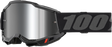 100% Accuri 2 Junior Goggles - Black Mirror Silver Lens