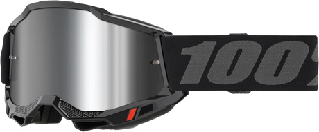 100% Accuri 2 Junior Goggles - Black Mirror Silver Lens