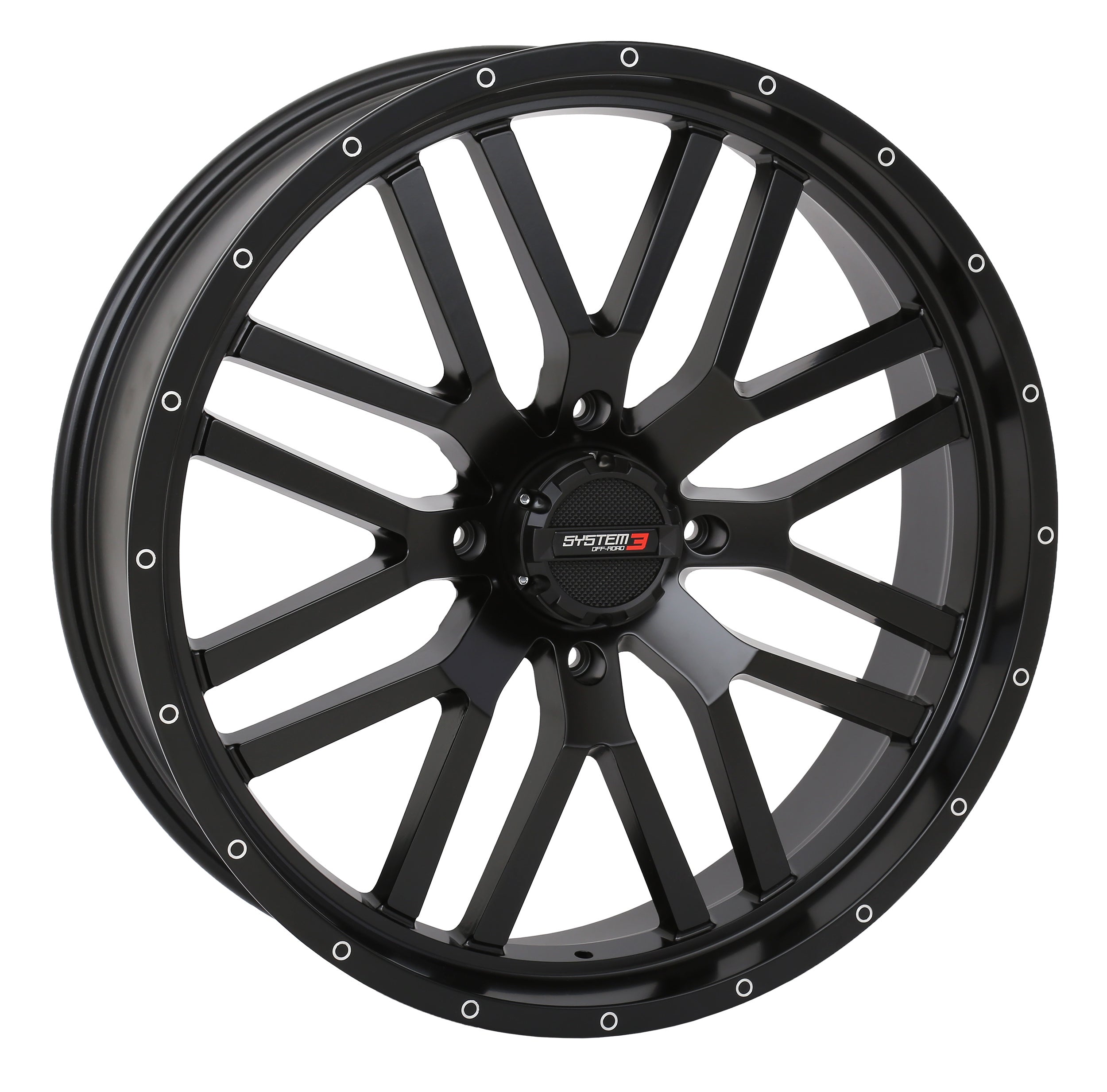 Photo of ST3 WHEEL 22X7 4+2.5 (+10MM) 4/156 4 MATTE BLACK by SYSTEM 3 - Premium Wheels for UTVs / Side by Sides