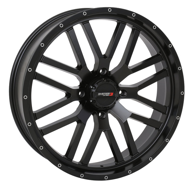 Photo of ST3 WHEEL 22X7 4+2.5 (+10MM) 4/156 4 MATTE BLACK by SYSTEM 3 - Premium Wheels for UTVs / Side by Sides