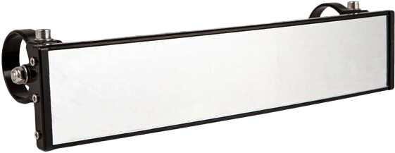 Photo of 12" PANORAMIC REARVIEW MIRROR W/0.5" ARMS BLACK by AXIA - Premium Mirrors for UTVs / Side by Sides