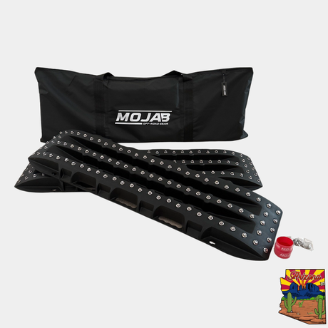 Photo of Ultimate Traction recovery board with steel plugs and storage bag by MOJAB OFFROAD - Premium Recovery board for UTVs / Side by Sides