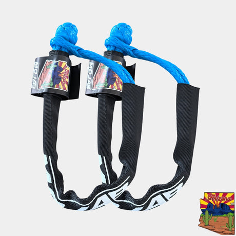 Photo of Soft Shackle 1/4'' x 24'' with sleeve and bag (Set of 2 Shackles) (Lifetime Warranty) by MOJAB OFFROAD - Premium for UTVs / Side by Sides