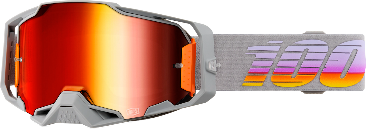 100% Armega Goggles - Fallbrook Red Mirror Lens