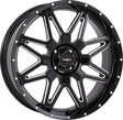 Photo of SYSTEM 3 ST7 WHEEL 20X7 4+3 (+10MM) 4/110 GLOSS BLACK MILLED by SYSTEM 3 - Premium Wheels for UTVs / Side by Sides
