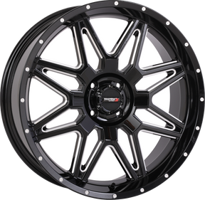 Photo of SYSTEM 3 ST7 WHEEL 20X7 4+3 (+10MM) 4/110 GLOSS BLACK MILLED by SYSTEM 3 - Premium Wheels for UTVs / Side by Sides