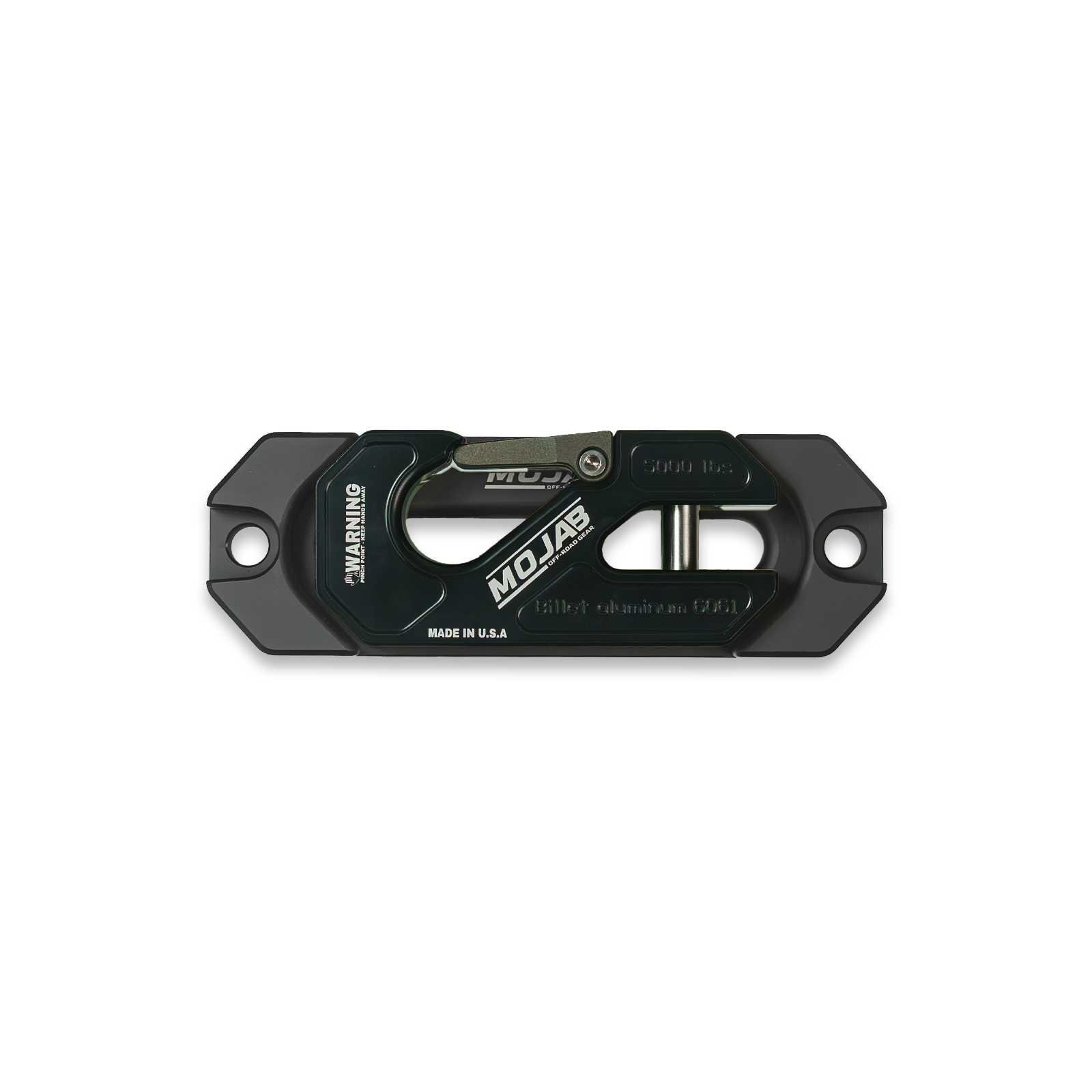 Photo of Side By Side / UTV Aluminum Recessed Winch Shackle with Fairlead Kit, closed latch (LIFE TIME WARRANTY*) by MOJAB OFFROAD - Premium Winches & Winch Mounts for UTVs / Side by Sides