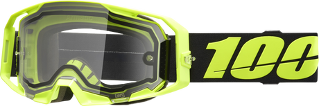 100% ARmatic Enduro Moto Goggles - Neon Yellow Clear