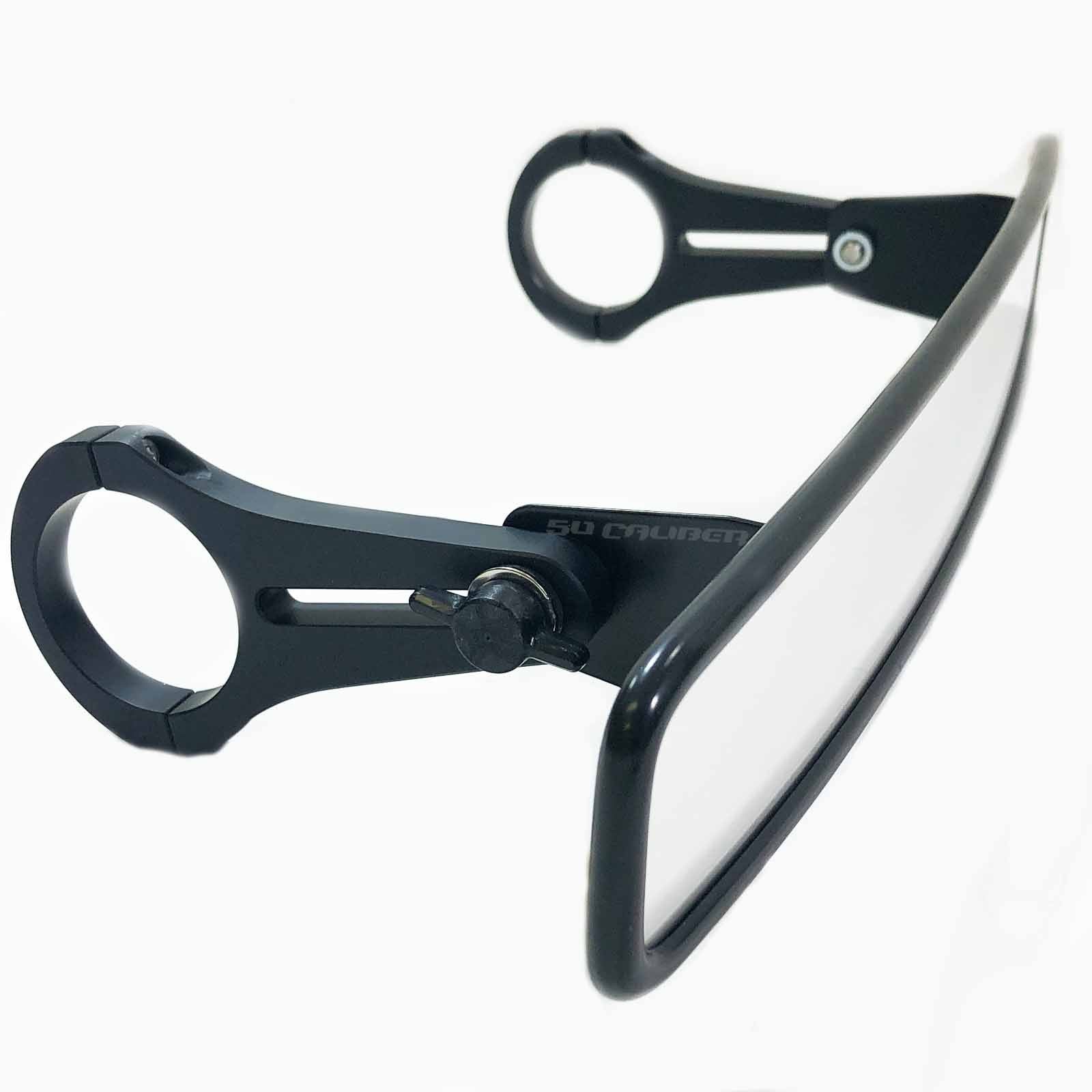 15" Convex UTV Rear View Mirror - Doubled Field of View + Clamp Mount (1.75" & 2" Tubing)