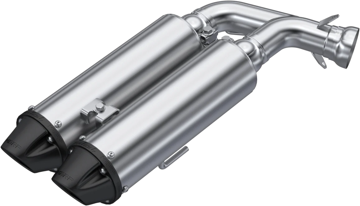 Photo of MBRP 4 Inch Dual Slip On Exhaust for Polaris RZR Can-Am Maverick and More by MBRP - Premium Exhaust for UTVs / Side by Sides