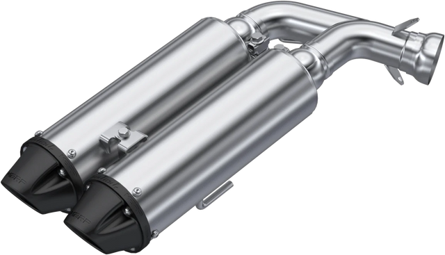 Photo of MBRP 4 Inch Dual Slip On Exhaust for Polaris RZR Can-Am Maverick and More by MBRP - Premium Exhaust for UTVs / Side by Sides