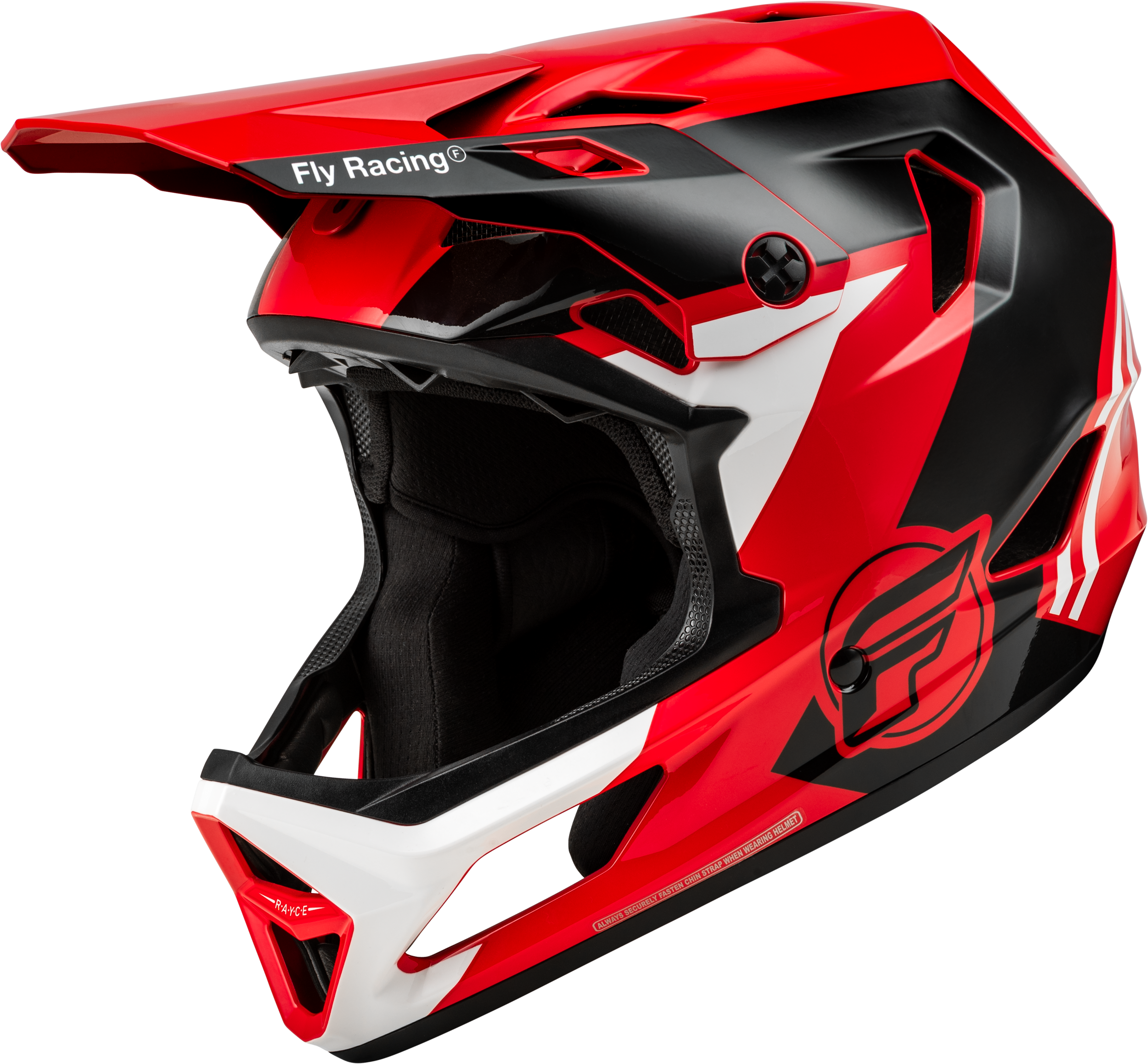 Photo of RAYCE BICYCLE HELMET RED/BLACK/WHITE XS by FLY RACING - Premium Helmets for UTVs / Side by Sides