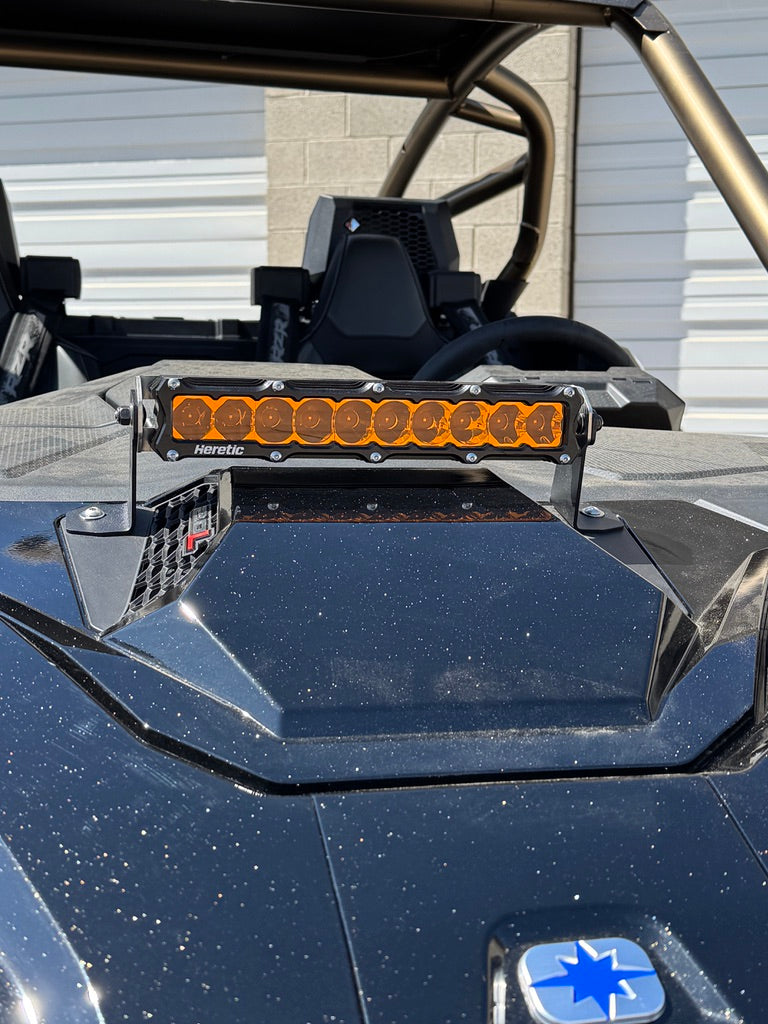 Photo of Polaris Pro R 10" Hood Mount LED Light Bar Kit (2024-2025) by Heretic Studio Dealer Portal - Premium UTV Headlights for UTVs / Side by Sides
