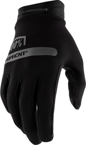 100% Ridecamp Youth Riding Gloves - Black, XL