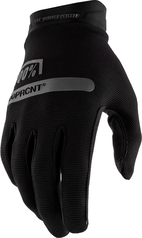 100% Ridecamp Riding Gloves - Black, 2XL