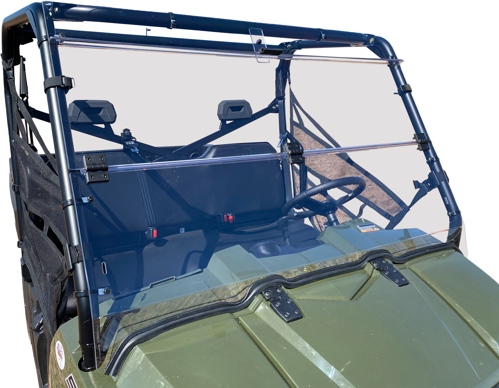 Photo of Folding Windshield for Honda Talon 1000X 1000R and Can-Am Commander 800 1000 by OPEN TRAIL - Premium Windshield/Windscreen for UTVs / Side by Sides