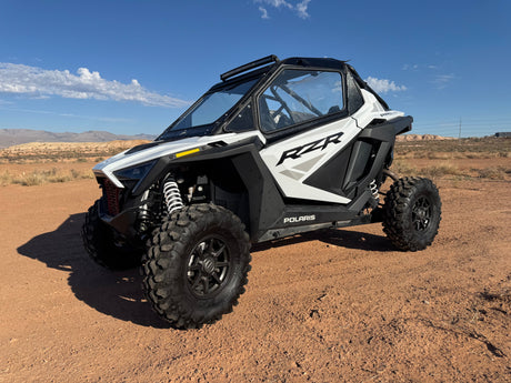 Photo of POLARIS RZR PRO XP / Turbo R 2-SEAT Cab Enclosure 2019-24 "THE VAULT" Upper Side Doors & Panels (Patent Pending) by Dirt Warrior Accessories - Premium VAULT for UTVs / Side by Sides