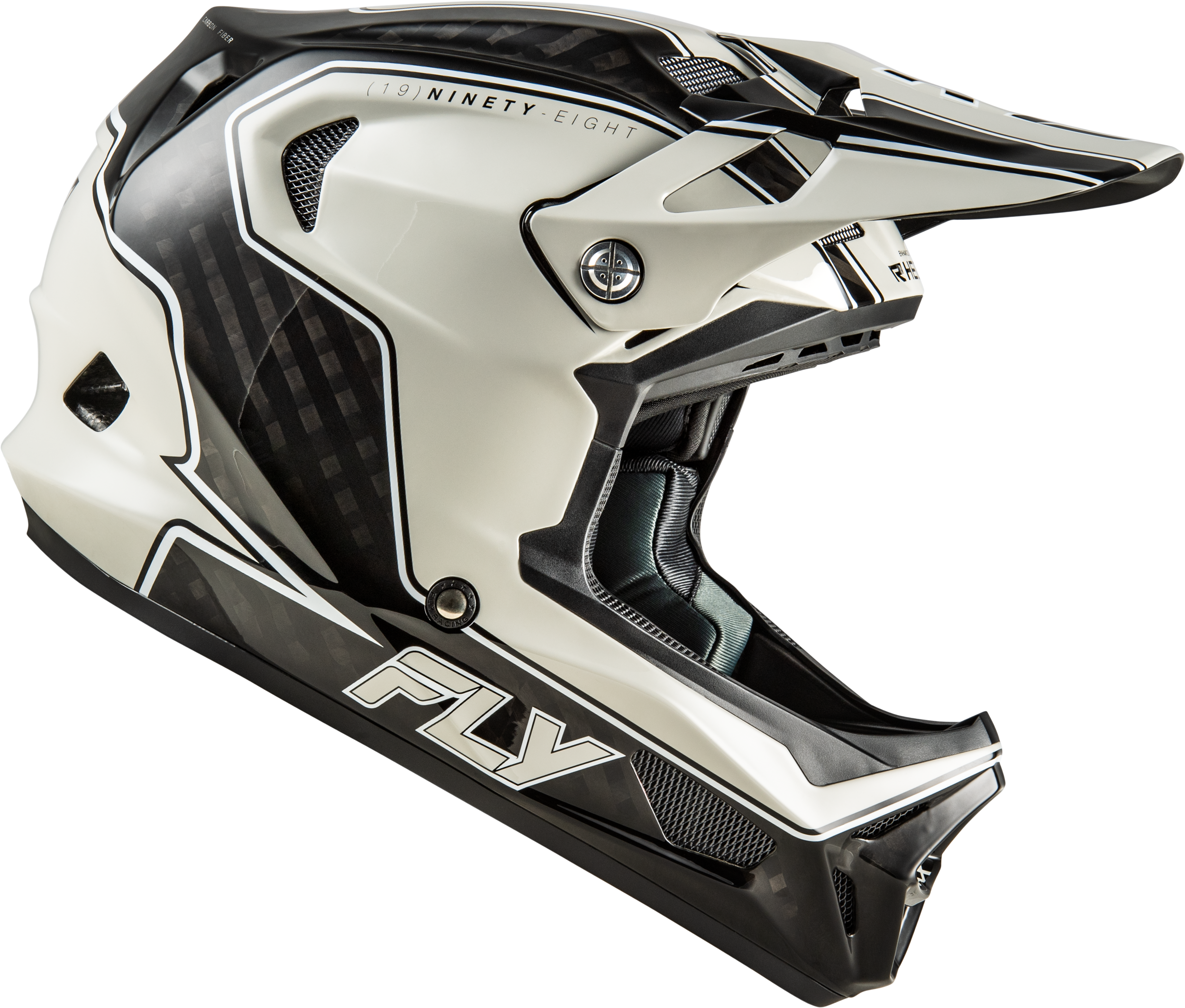 Photo of WERX-R FLOW CARBON HELMET BLACK CARBON/GREY XS by FLY RACING - Premium Helmets for UTVs / Side by Sides