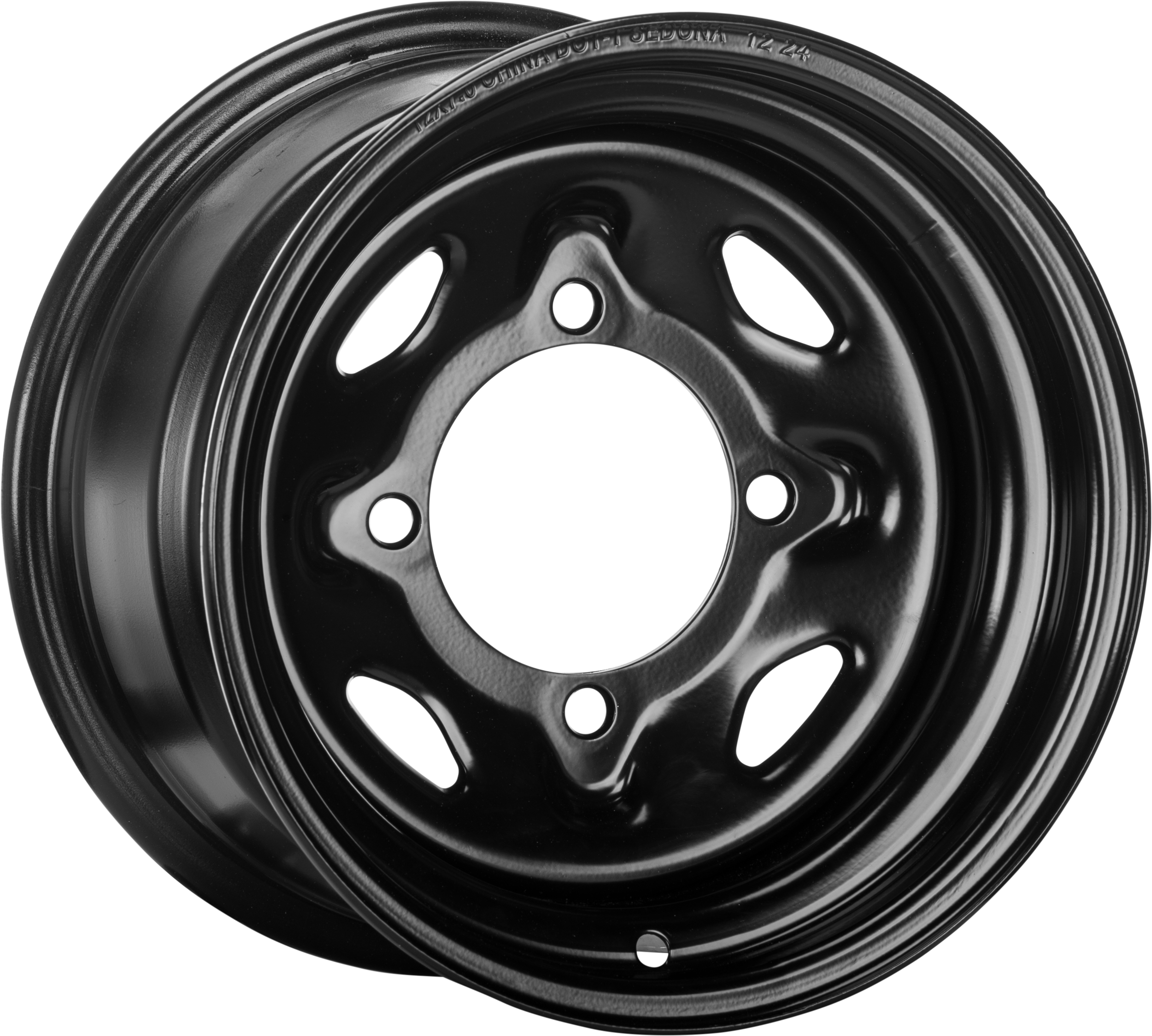 Photo of SEDONA STEEL 12X7 4/137 4+3 BLK FRONT by SEDONA - Premium Wheels for UTVs / Side by Sides