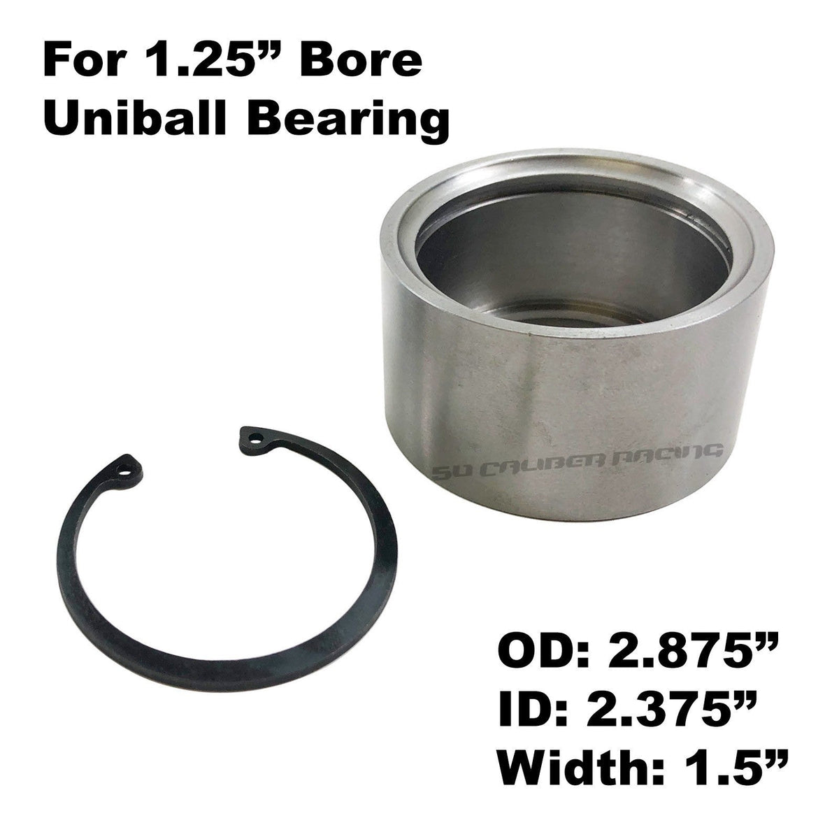 Chromoly Uniball Cups with Snap Ring